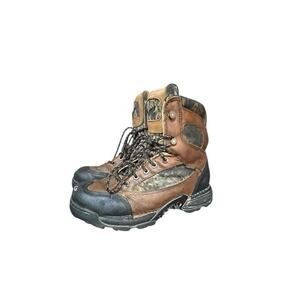 DANNER Pronghorn Men Mobu Mossy Oak Steel Toe Hunting Boot Sz 10.5D Distressed